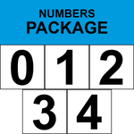 NFPA diamond numbers 0 1 2 3 4 for hazard safety labeling sign