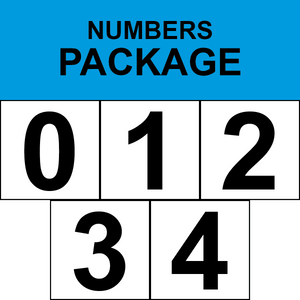 NFPA diamond numbers 0 1 2 3 4 for hazard safety labeling sign