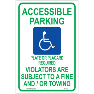 New Mexico Handicap Parking Sign, Aluminum, PS-162
