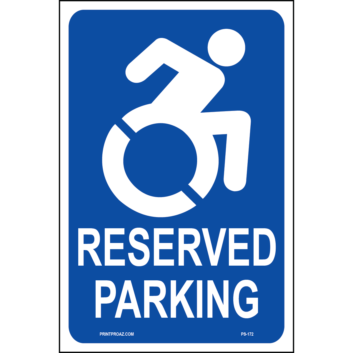 New York Accessible Parking Sign, Aluminum, PS-172