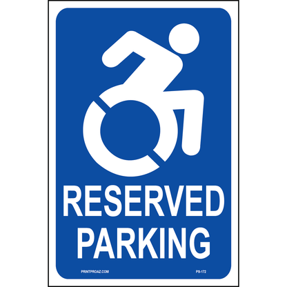 New York Accessible Parking Sign, Aluminum, PS-172