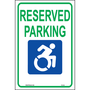 New York Reserved Parking Sign, Aluminum, PS-164