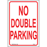 Durable aluminum No Double Parking metal sign