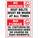 No Smoking & Seat Belt Label