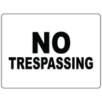 No trespassing restricted area safety warning sign