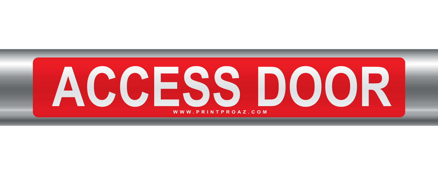 Access Door Self-Adhesive Pipe Marker PM-002