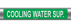 Cooling Water Sup. Self-Adhesive Pipe Marker PM-042