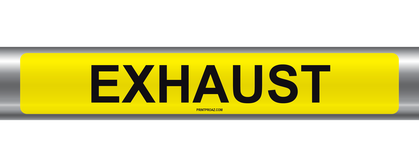Exhaust Self-Adhesive Pipe Marker PM-065