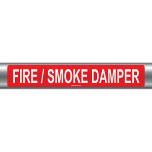 Fire / Smoke Damper Self-Adhesive Pipe Marker PM-068