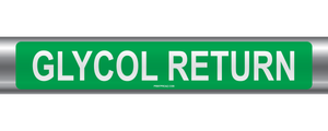 Glycol Return Self-Adhesive Pipe Marker PM-081