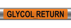 Glycol Return Self-Adhesive Pipe Marker PM-082