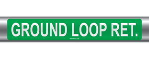 Ground Loop Ret. Self-Adhesive Pipe Marker PM-085
