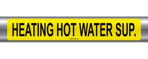Heating Hot Water Sup. Self-Adhesive Pipe Marker PM-091