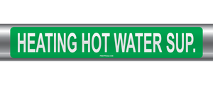 Heating Hot Water Sup. Self-Adhesive Pipe Marker PM-092