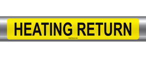 Heating Return Self-Adhesive Pipe Marker PM-093