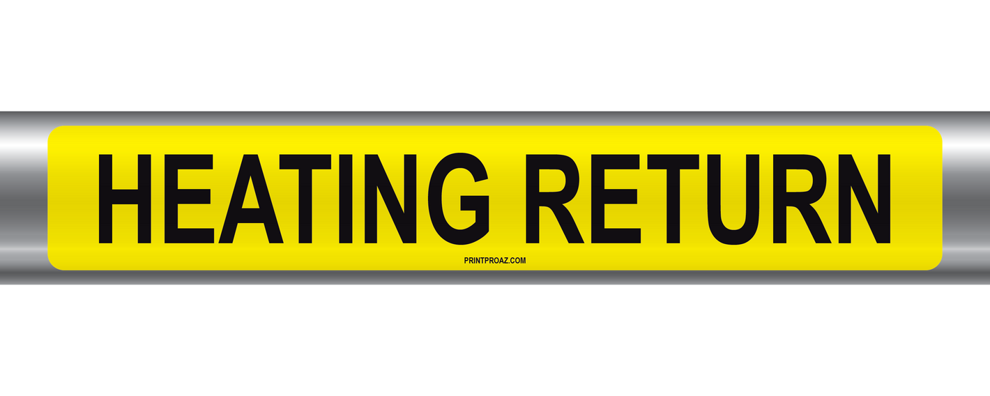 Heating Return Self-Adhesive Pipe Marker PM-093
