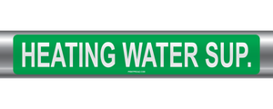 Heating Water Sup. Self-Adhesive Pipe Marker PM-102