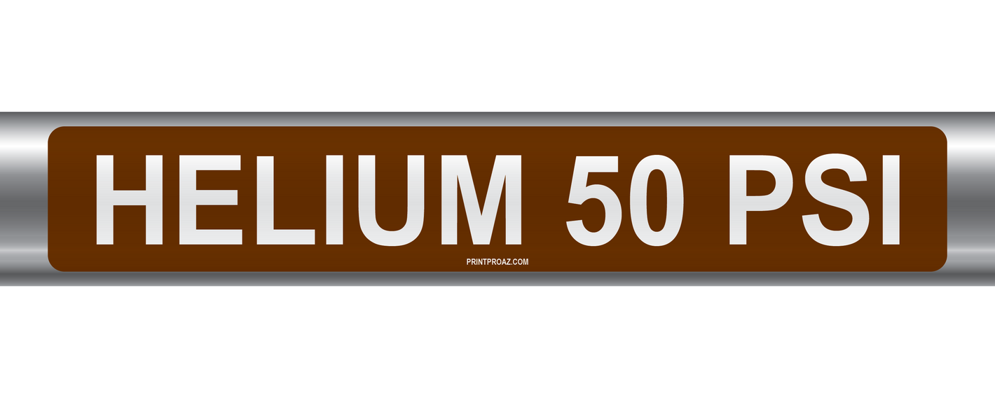 Helium 50 Psi Self-Adhesive Pipe Marker PM-104