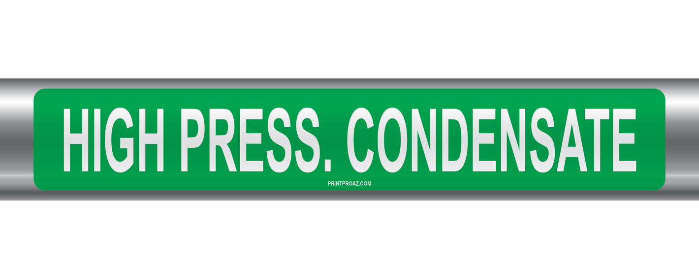 High Press Condensate Self-Adhesive Pipe Marker PM-106