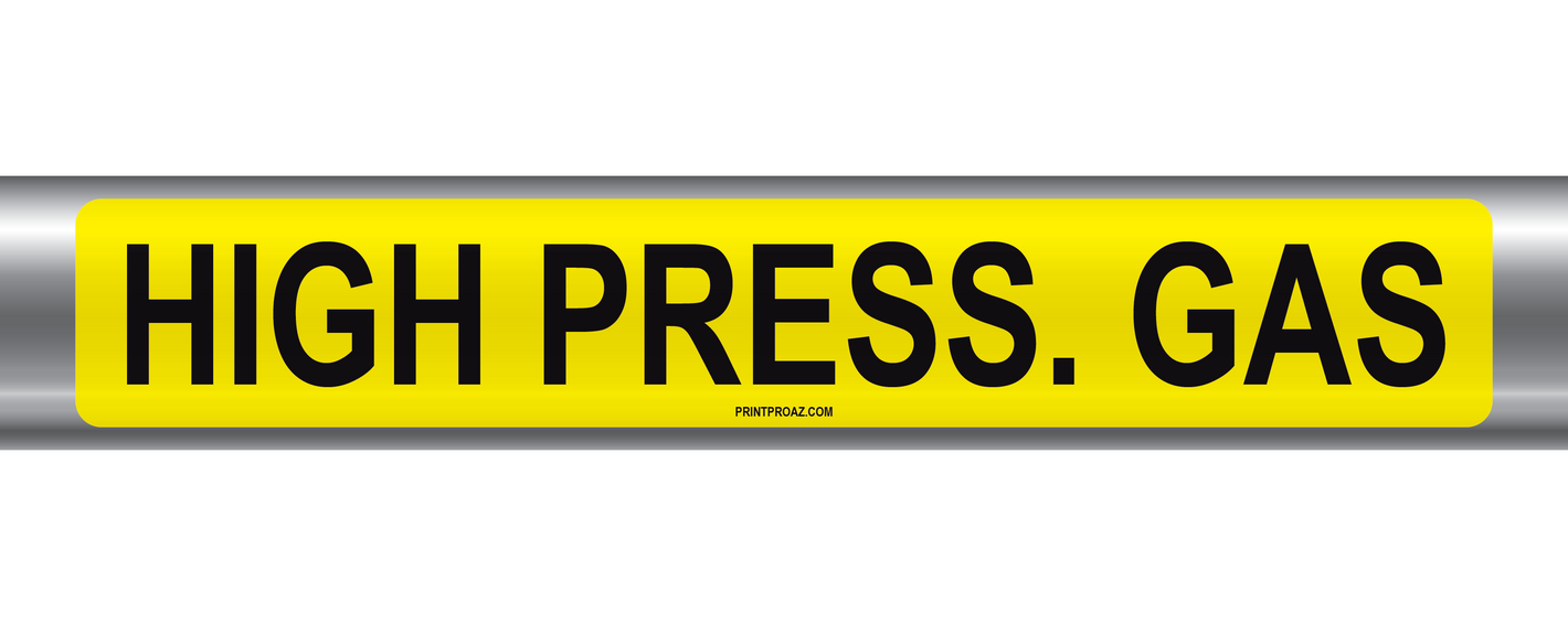 High Press. Gas Self-Adhesive Pipe Marker PM-107