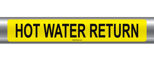 Hot Water Return Self-Adhesive Pipe Marker PM-120