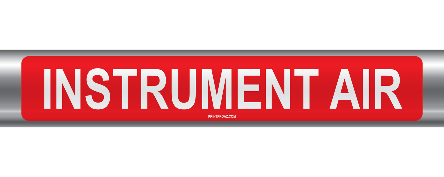 Instrument Air Self-Adhesive Pipe Marker PM-126