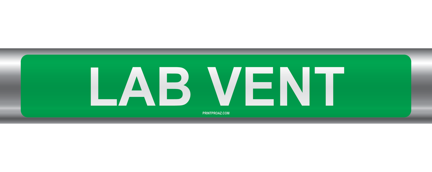 Lab Vent Self-Adhesive Pipe Marker PM-127