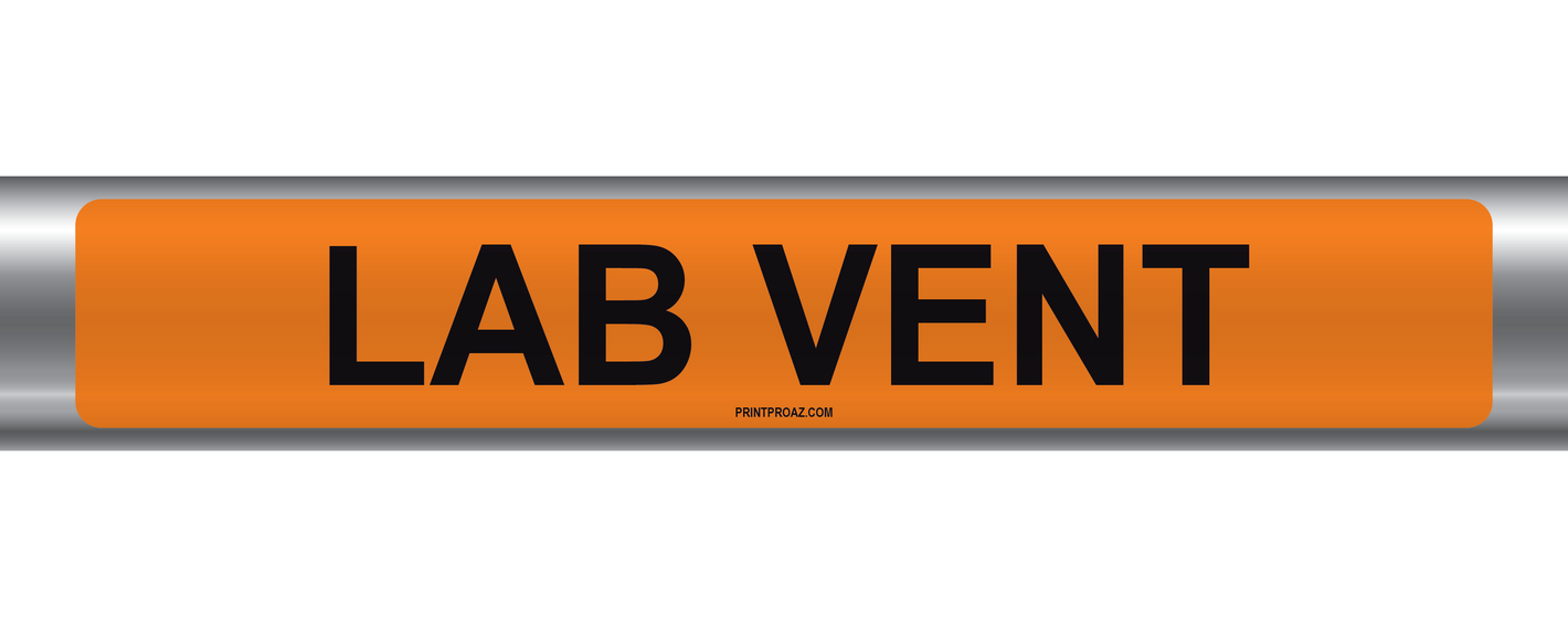 Lab Vent Self-Adhesive Pipe Marker PM-128