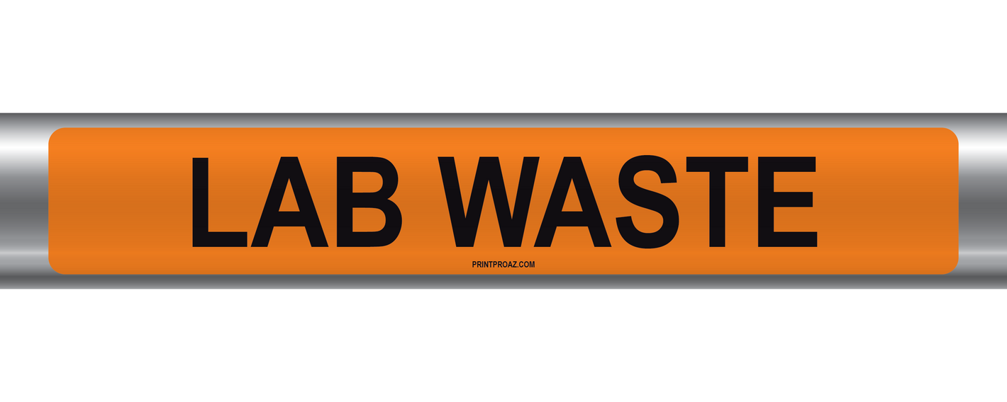 Lab Waste Self-Adhesive Pipe Marker PM-130