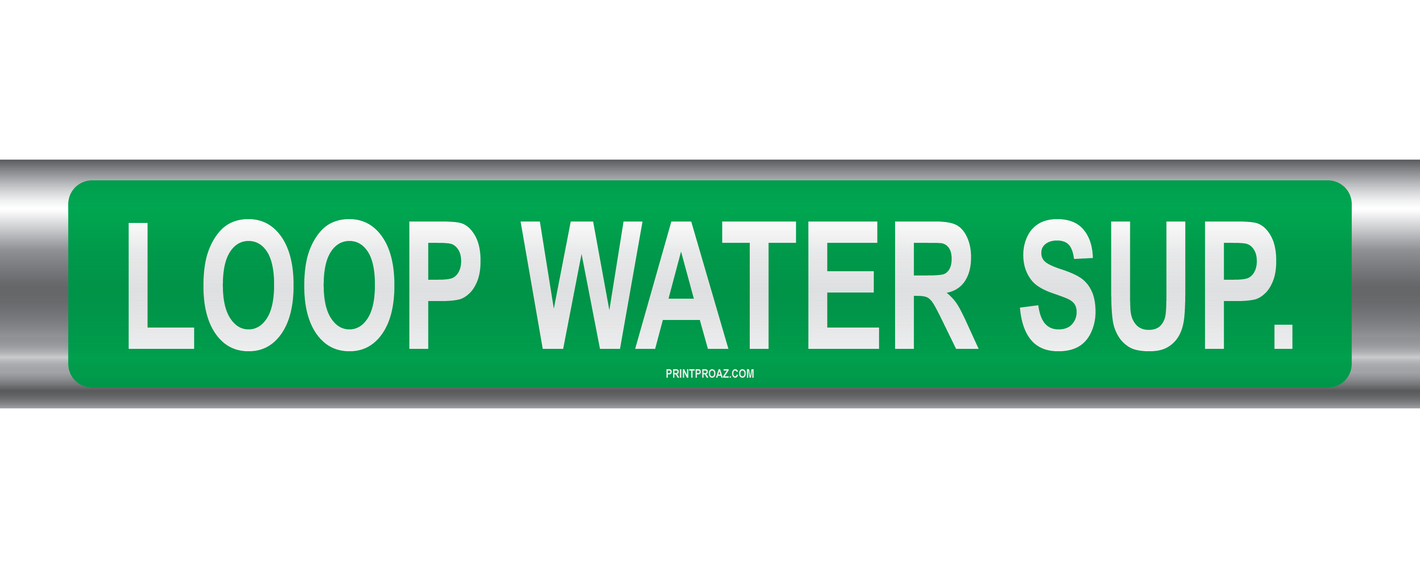 Loop Water Sup. Self-Adhesive Pipe Marker PM-134