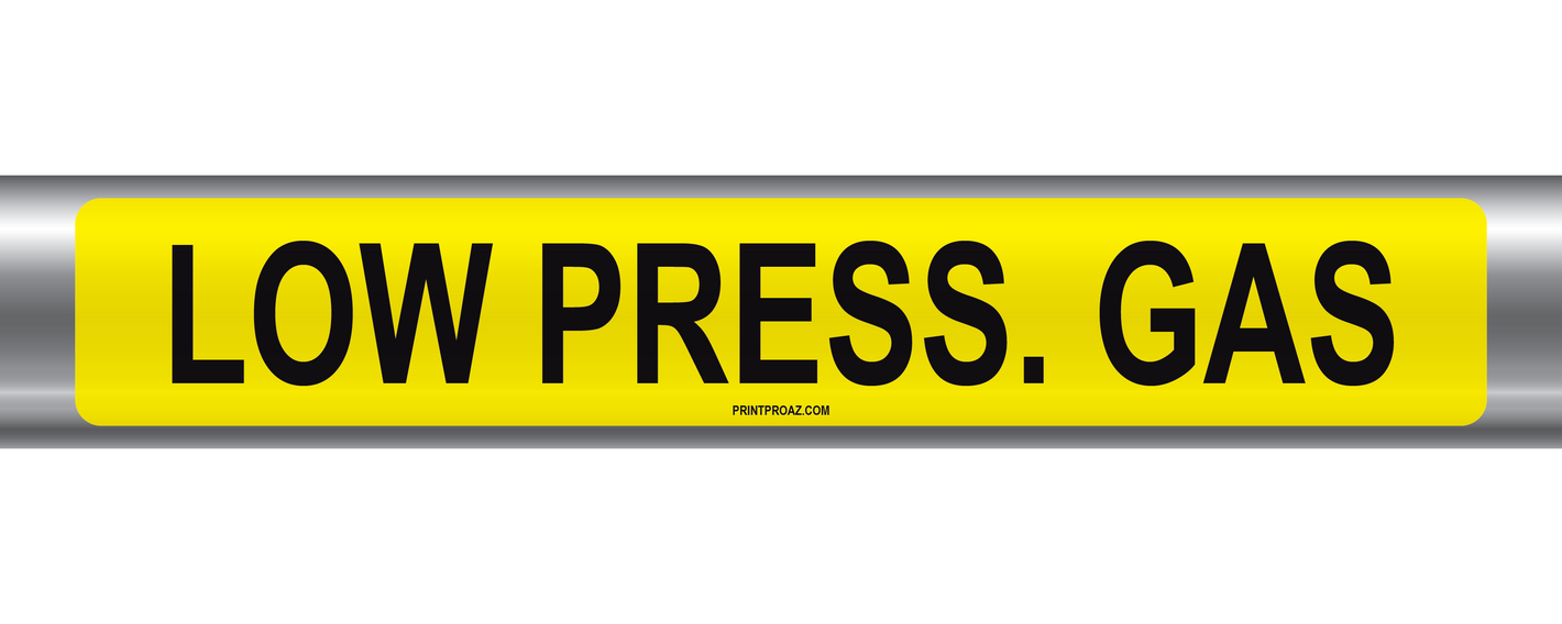 Low Press. Gas Self-Adhesive Pipe Marker PM-137