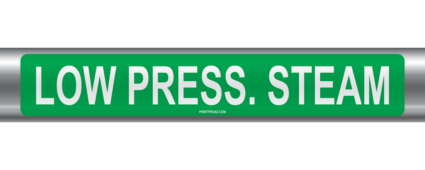 Low Press. Steam Self-Adhesive Pipe Marker PM-139