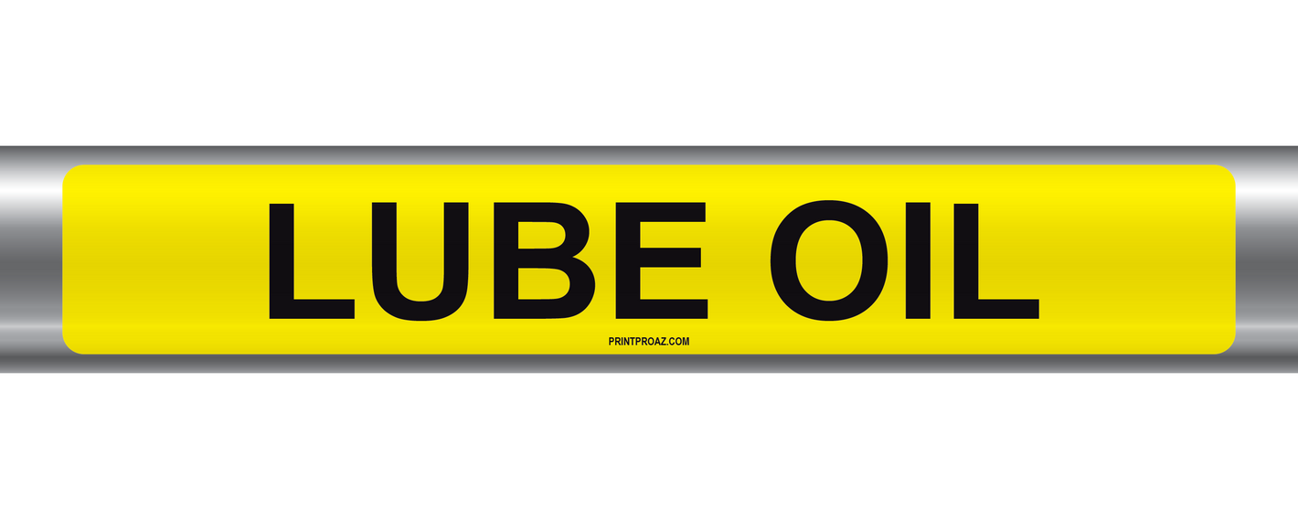 Lube Oil Self-Adhesive Pipe Marker PM-140