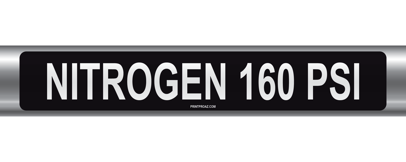 Nitrogen 160 Psi Self-Adhesive Pipe Marker PM-155