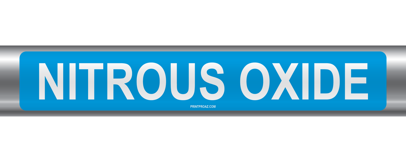 Nitrous Oxide Self-Adhesive Pipe Marker PM-156