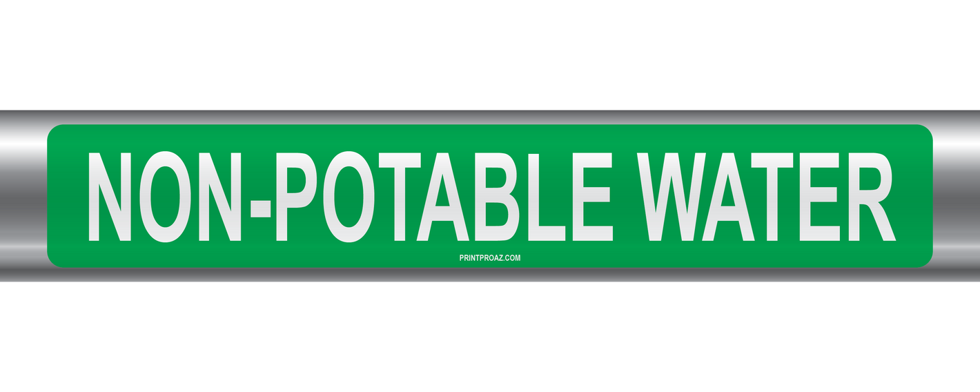 Non-Potable Water Self-Adhesive Pipe Marker PM-161