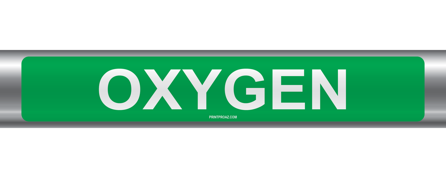 Oxygen Self-Adhesive Pipe Marker PM-164