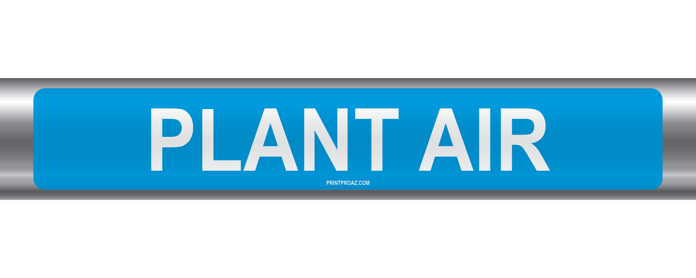 Plant Air Self-Adhesive Pipe Marker PM-166