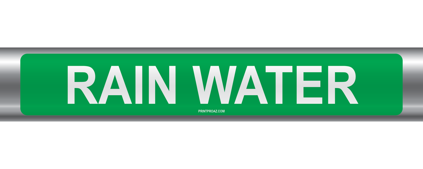 Rain Water Self-Adhesive Pipe Marker PM-182