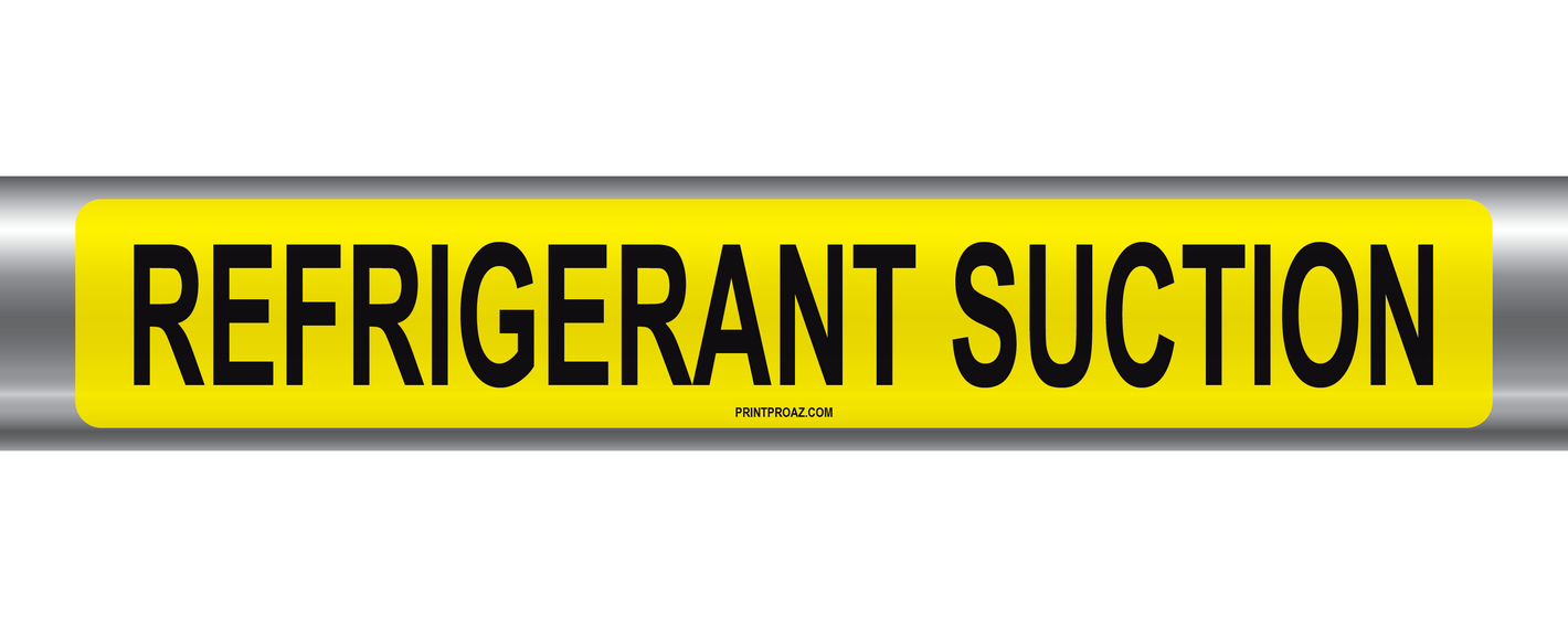 Refrigerant Suction Self-Adhesive Pipe Marker PM-187
