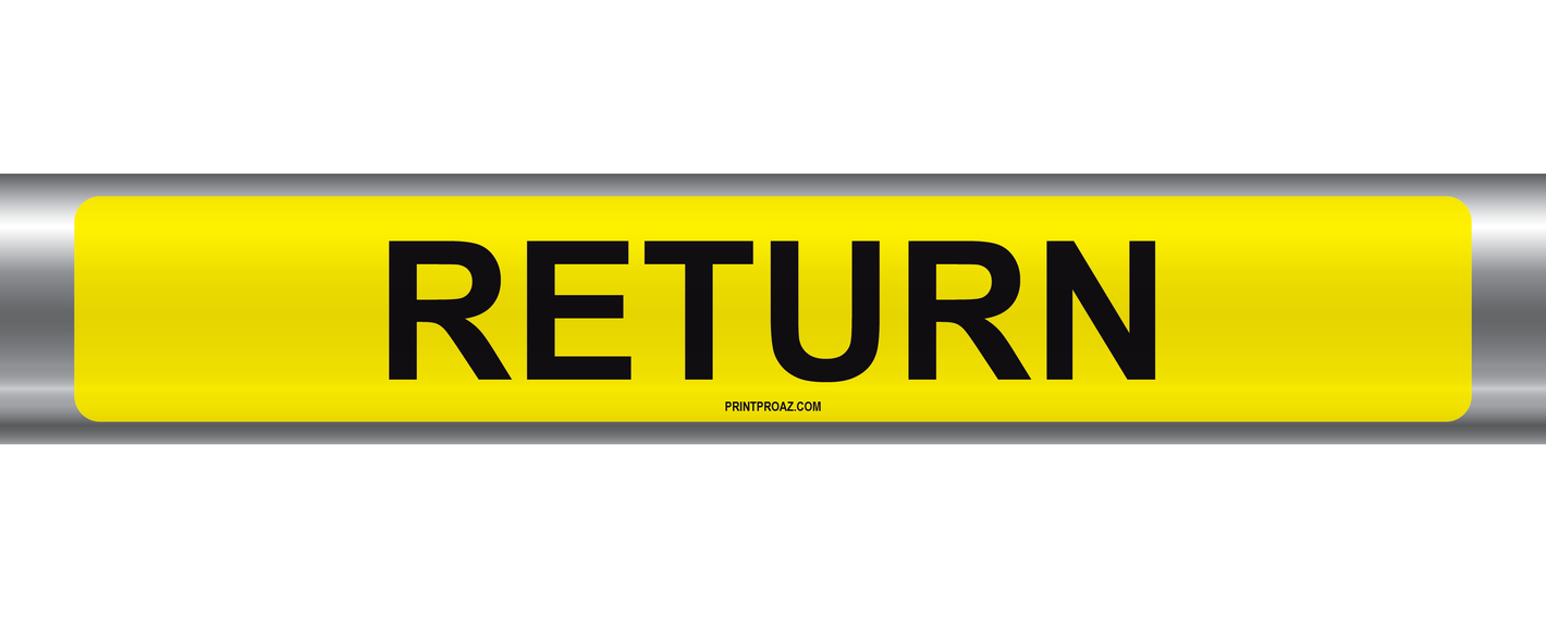 Return Self-Adhesive Pipe Marker PM-190