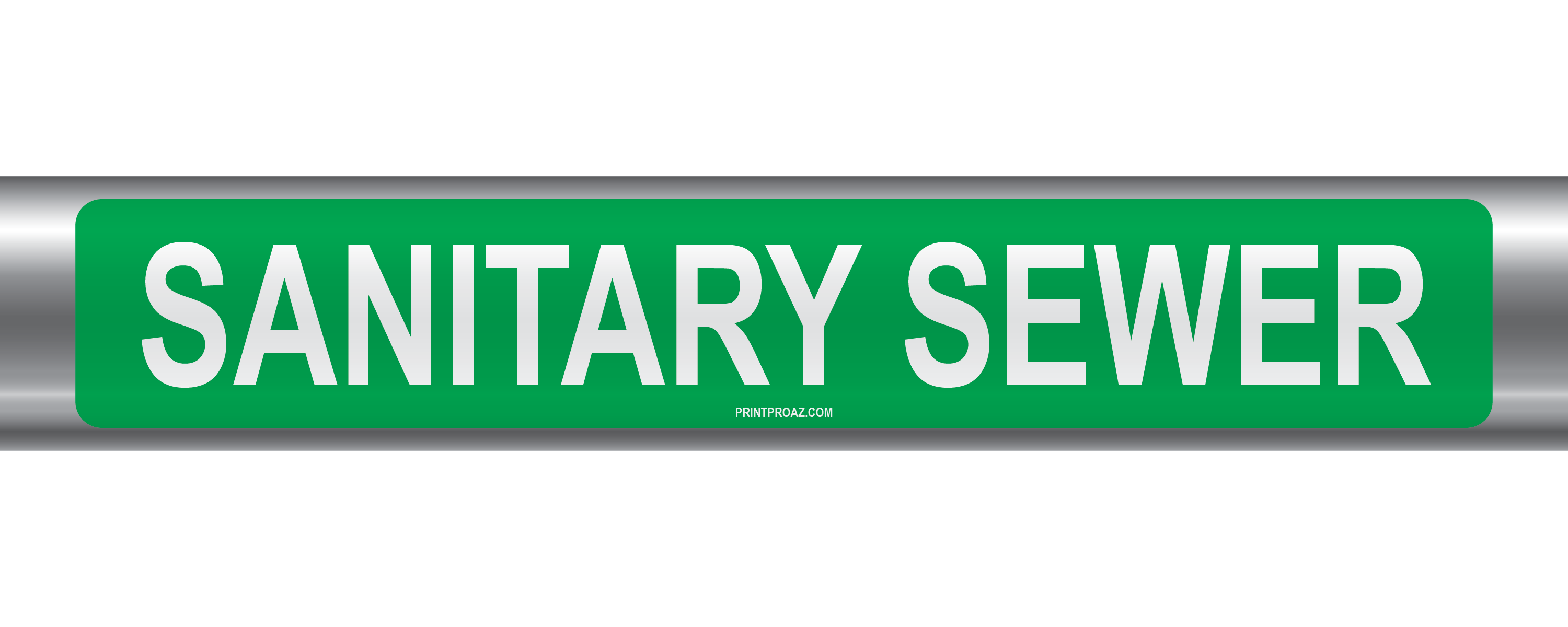 Sticker Sewer Sanitary Sewer Self-Adhesive Pipe Marker | ANSI Pipe Marker