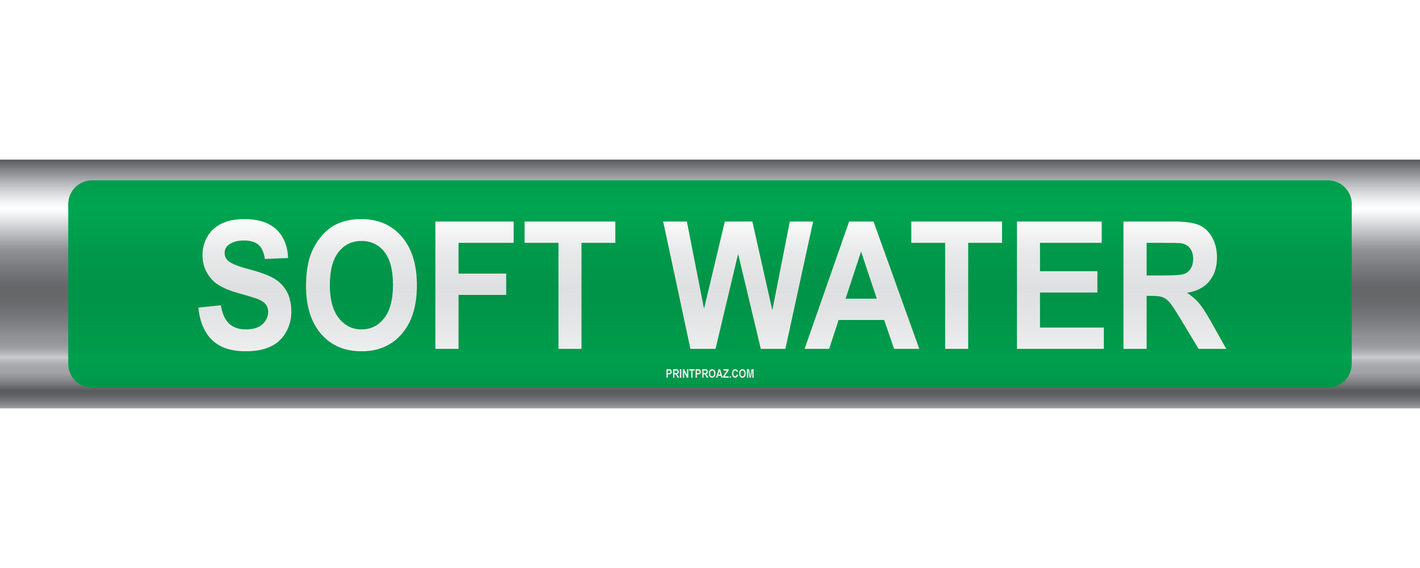 Soft Water Self-Adhesive Pipe Marker PM-198