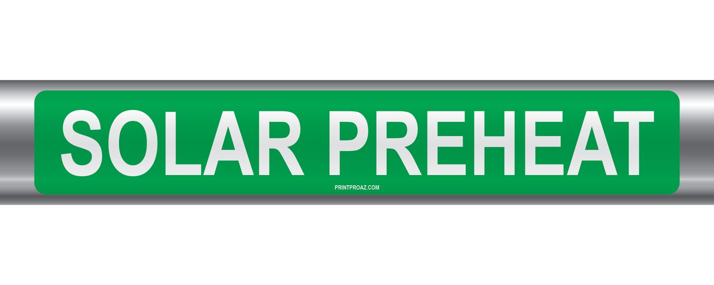 Solar Preheat Self-Adhesive Pipe Marker PM-199