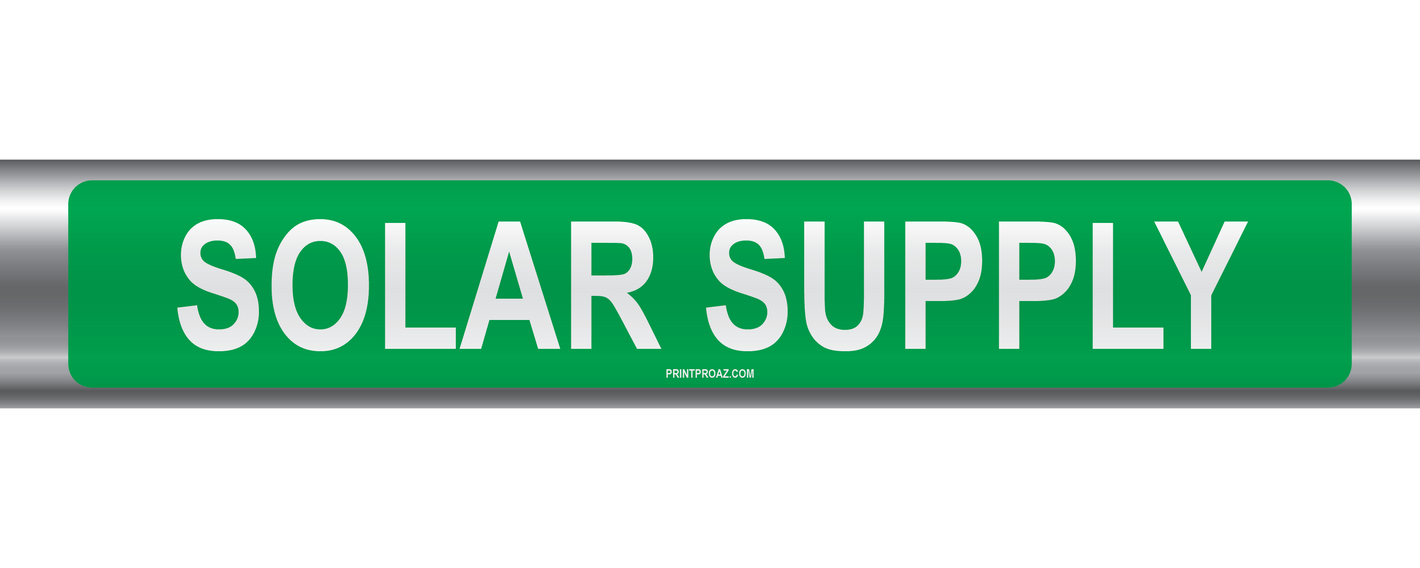 Solar Supply Self-Adhesive Pipe Marker PM-201