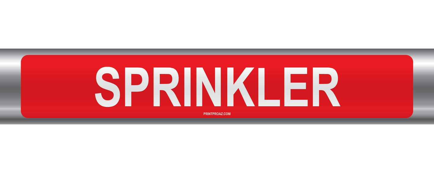 Sprinkler Self-Adhesive Pipe Marker PM-202