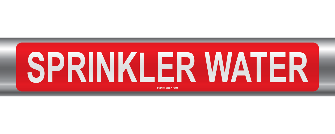 Sprinkler Water Self-Adhesive Pipe Marker PM-204