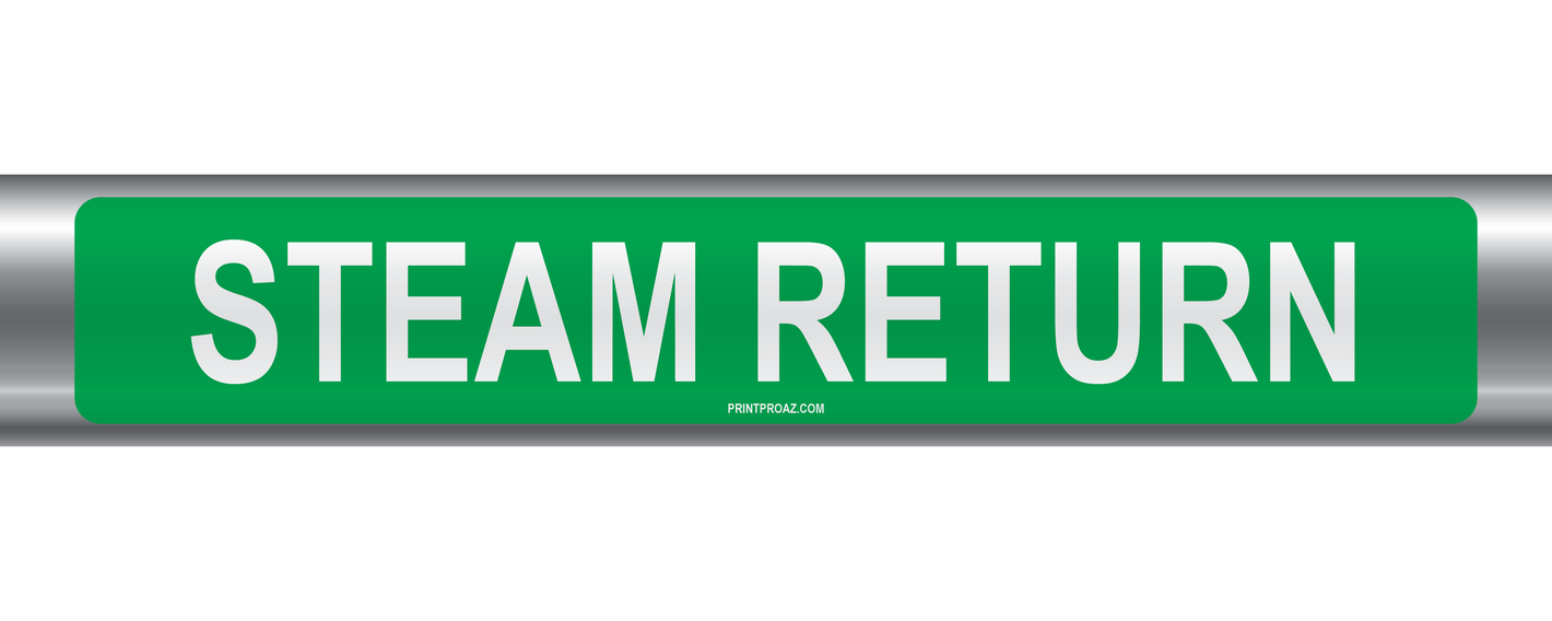 Steam Return Self-Adhesive Pipe Marker PM-209
