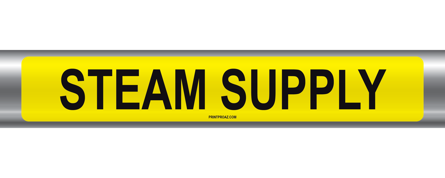 Steam Supply Self-Adhesive Pipe Marker PM-211