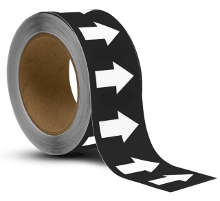 ansi black/white arrow banding tape pipe marker